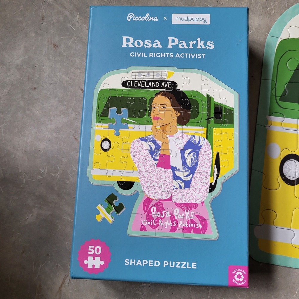 Rosa Parks 50 Piece Puzzle Piccolina  x Mudpuppy 14.5"×16.75"